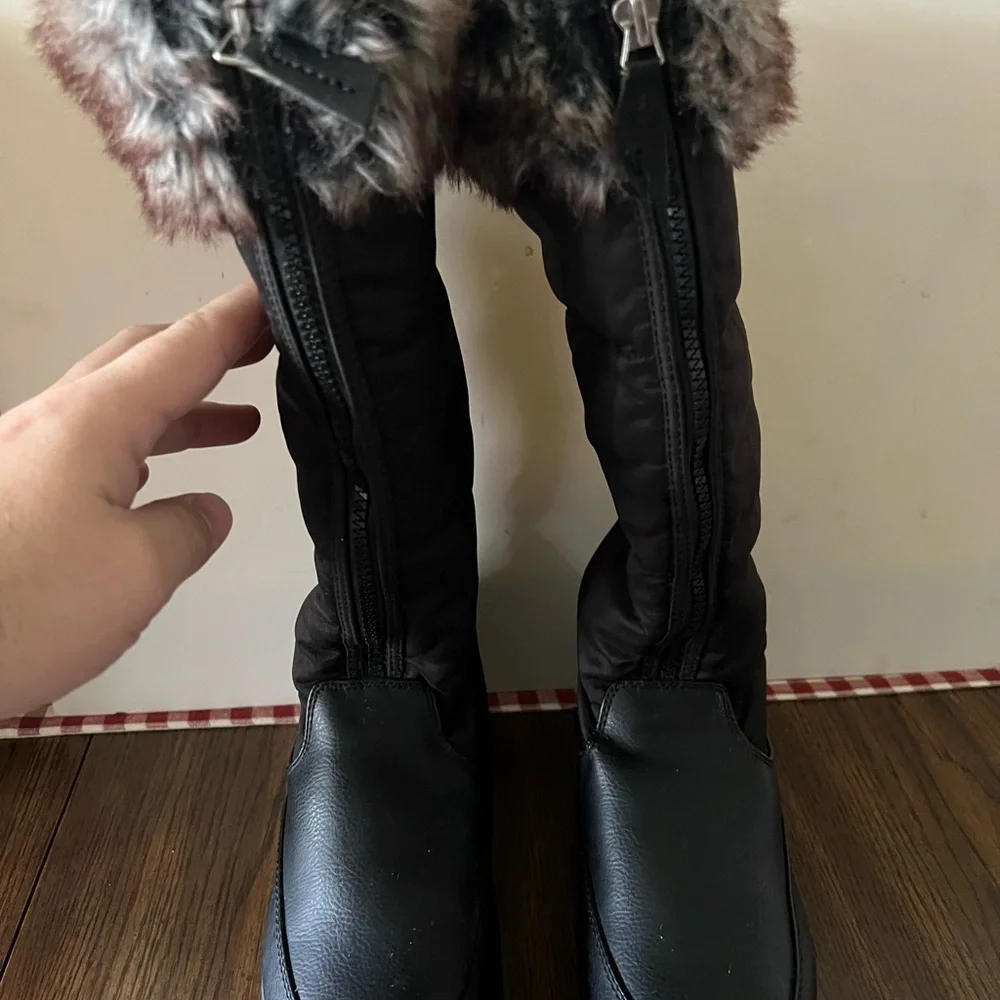 Women's Lands End Black Winter‎ Boots